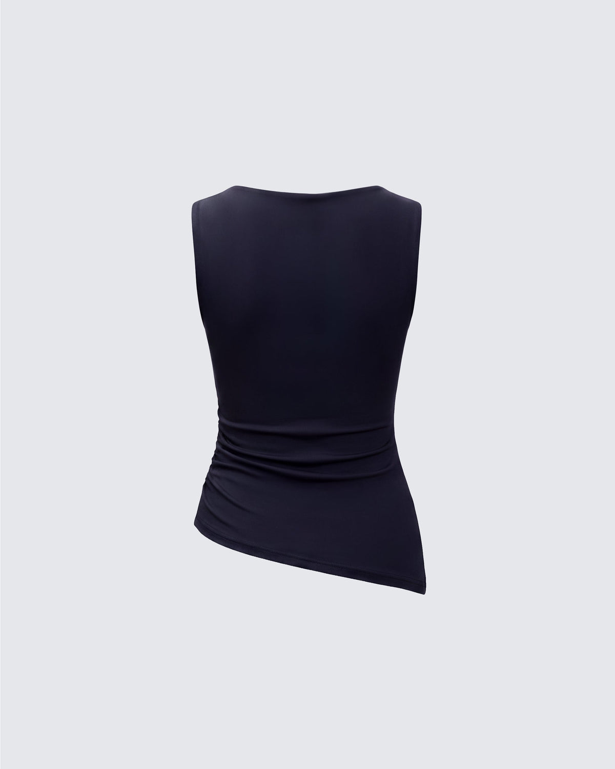 Blusa Inka Preta Assimétrica Ombro a Ombro