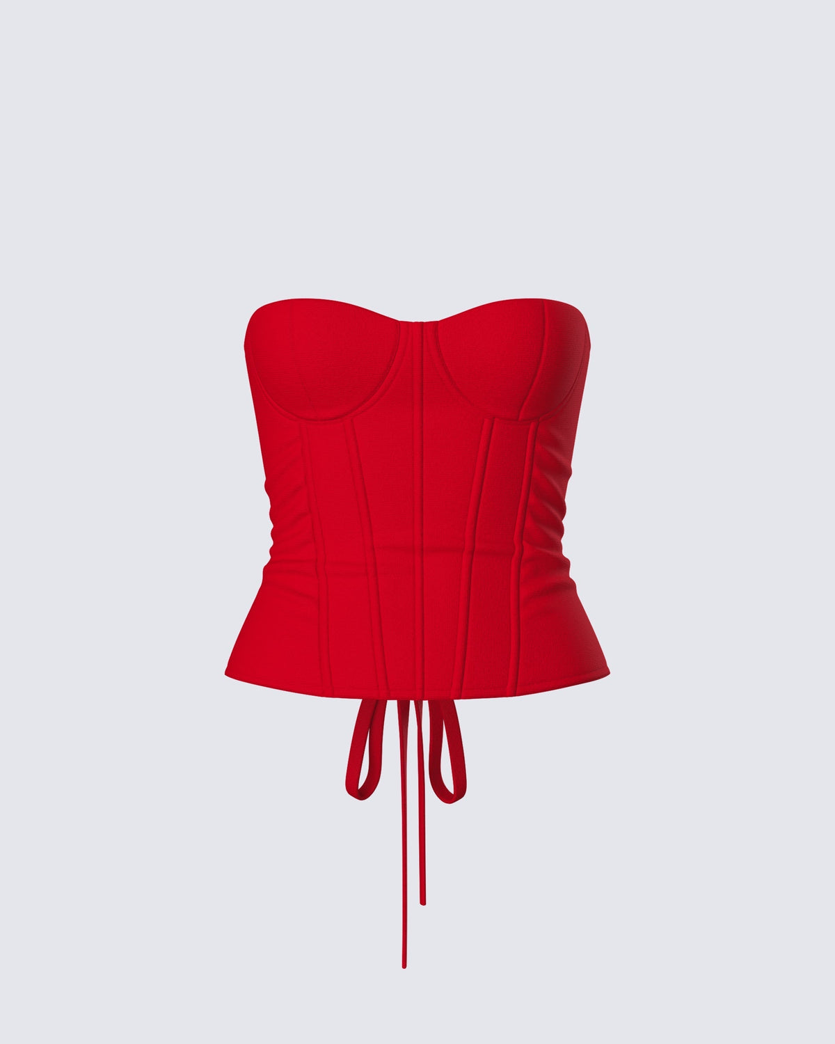 Top Corset Tayah Vermelho de Tule