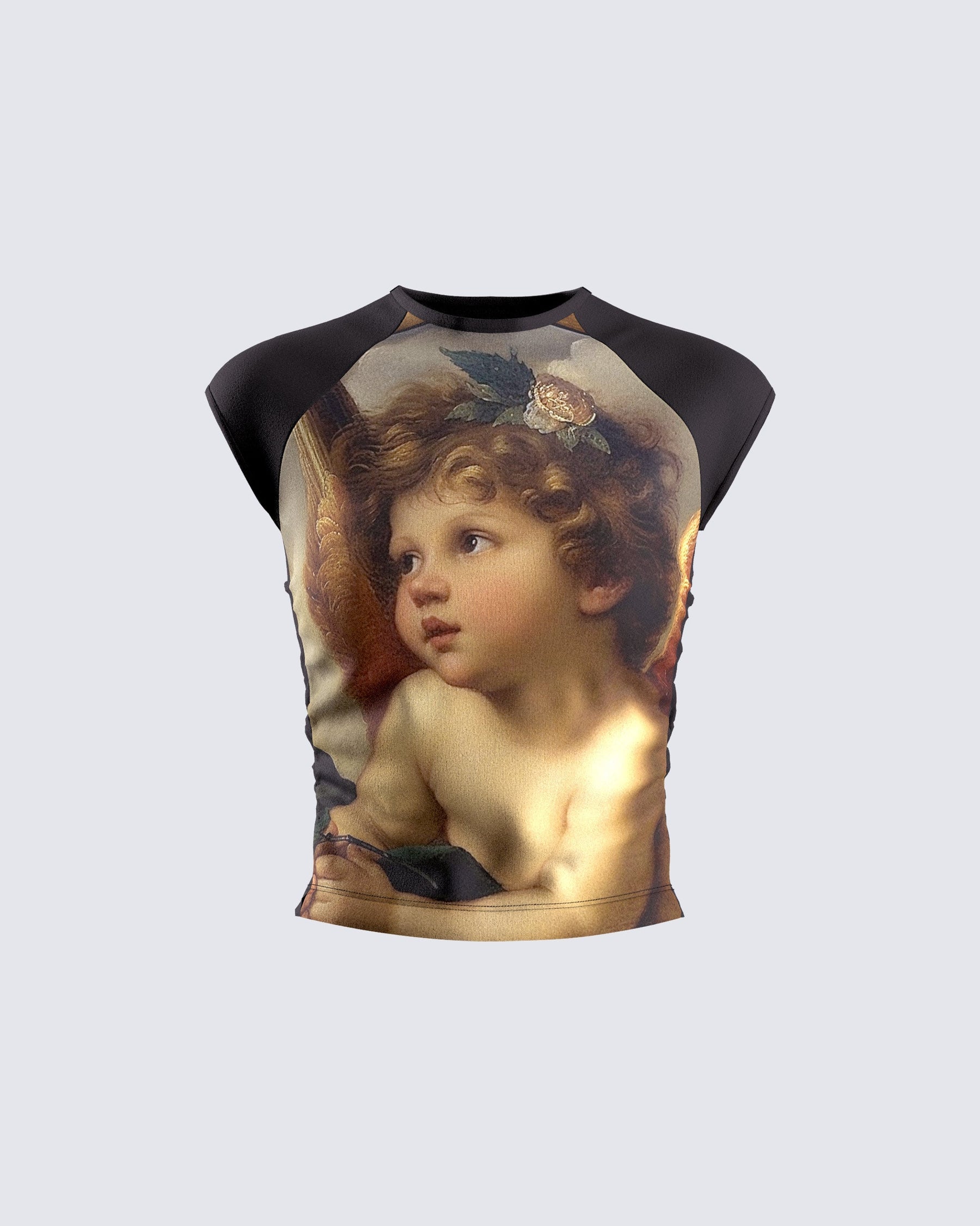 Blusa Cheryse com Estampa de Anjo