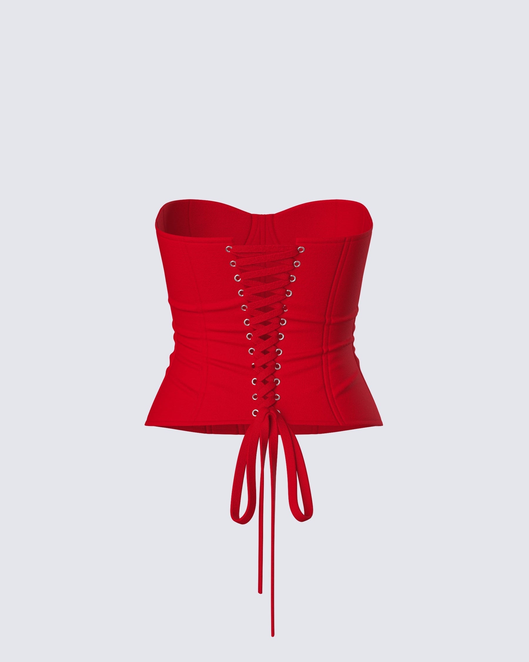 Top Corset Tayah Vermelho de Tule