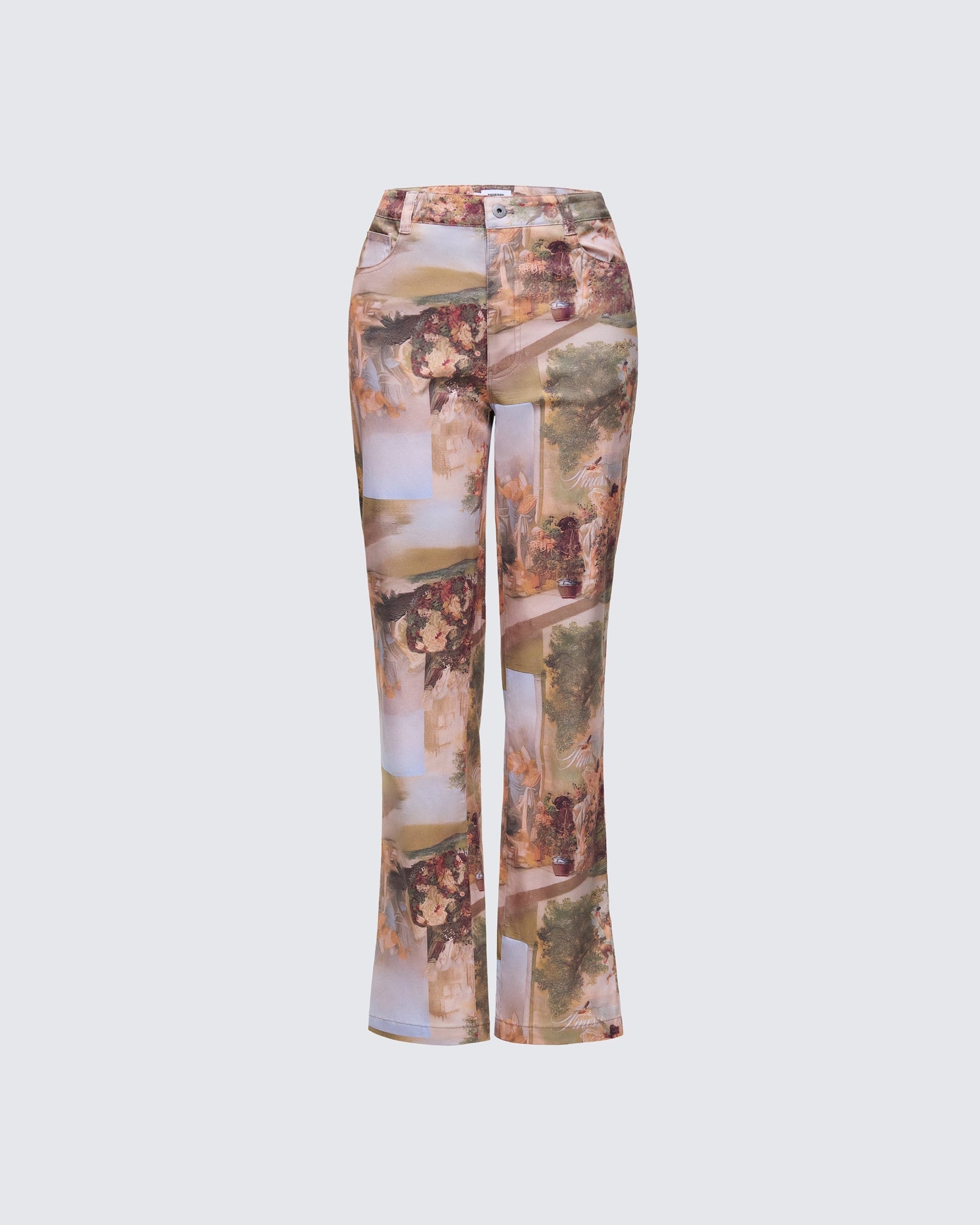 Calça Aphrodite Estampada Cintura Alta