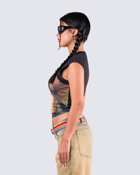 Blusa Cheryse com Estampa de Anjo