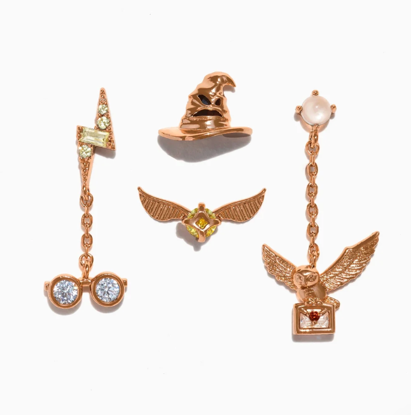 Conjunto de Brincos Harry Potter - De Volta a Hogwarts