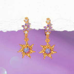 Brincos de Argola Brasão de Corona – Rapunzel