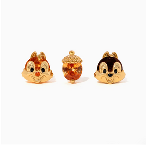 Conjunto de Brincos Tico e Teco da Disney