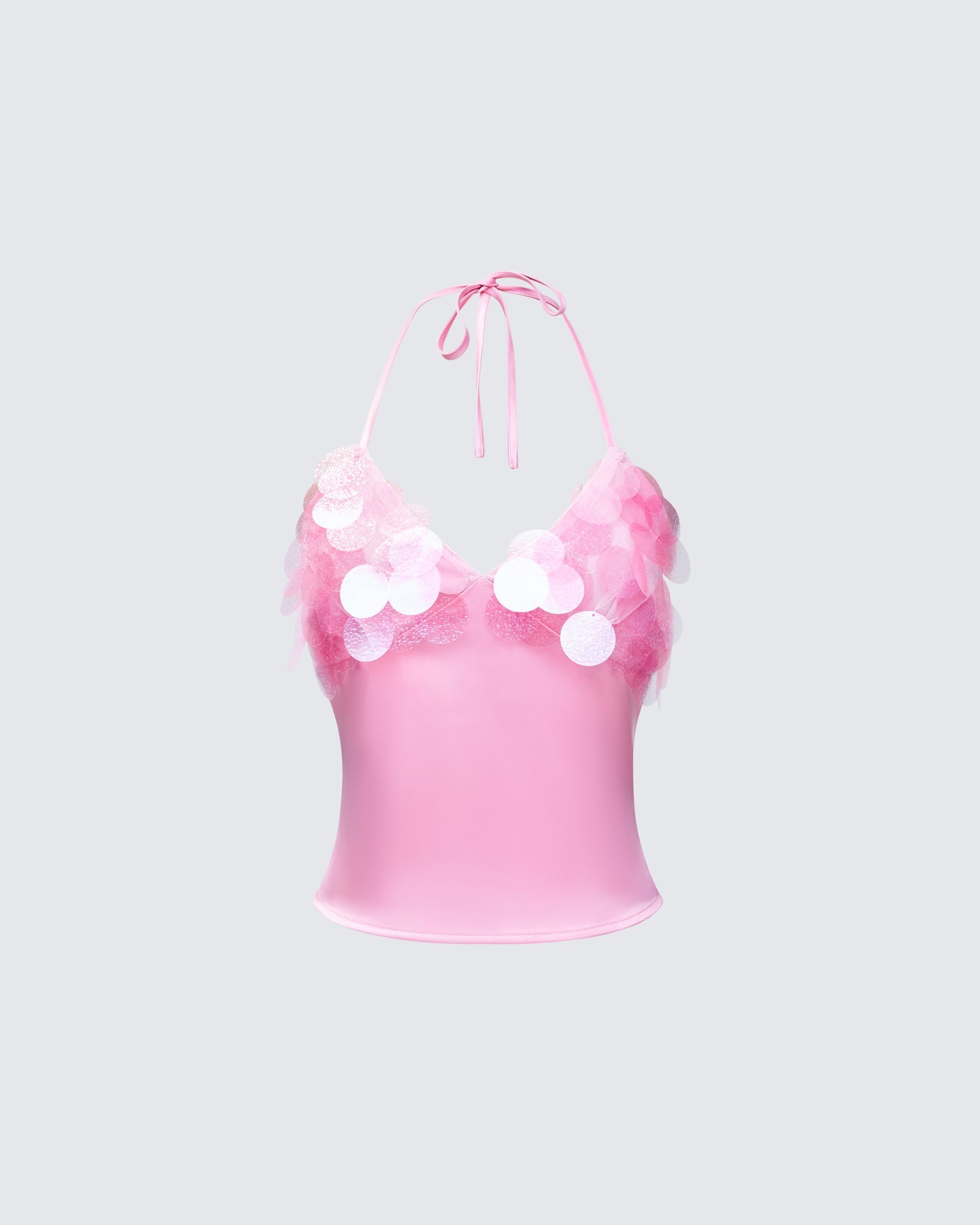 Top Pearle Rosa de Paetê Disco