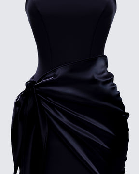 Vestido Curto Lindsey Preto Transpassado