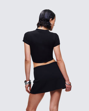 Cropped Monte Preto Estampado