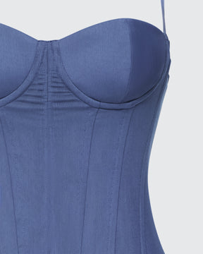 Top Corset Shaelin Grafite de Tule