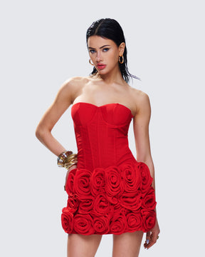 Top Corset Tayah Vermelho de Tule